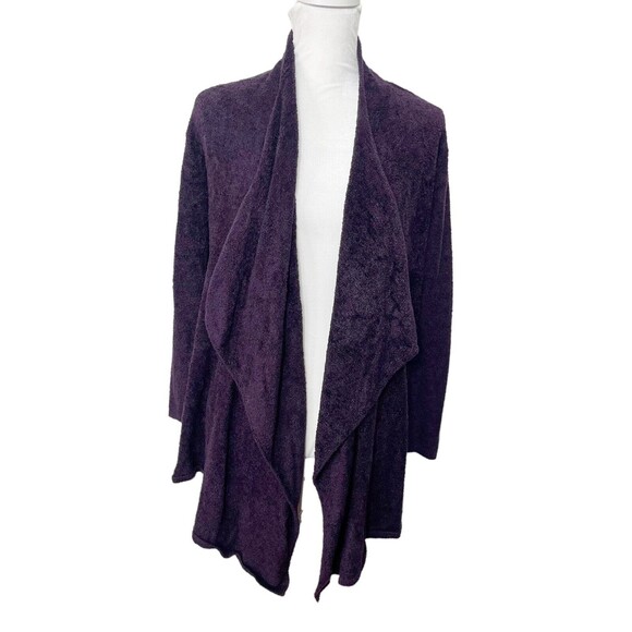 Barefoot Dreams Calypso 436 Cascade Cardigan Size S/M Women's Purple Bamboo - Picture 2 of 11